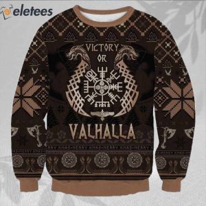 Victory Or Valhalla Ugly Christmas Sweater 2