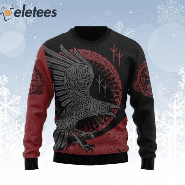 Viking Raven Ugly Christmas Sweater