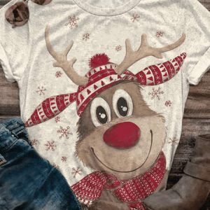 Vintage Christmas Elk Shirt