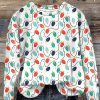 Vintage Christmas Light String Print Sweatshirt