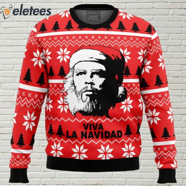 Viva La Navidad Che Guevara Ugly Christmas Sweater