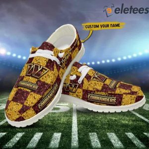 Washington Commanders NFL Personalized Dude Shoes 1