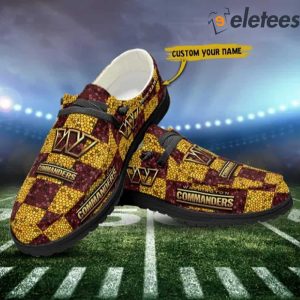 Washington Commanders NFL Personalized Dude Shoes 2