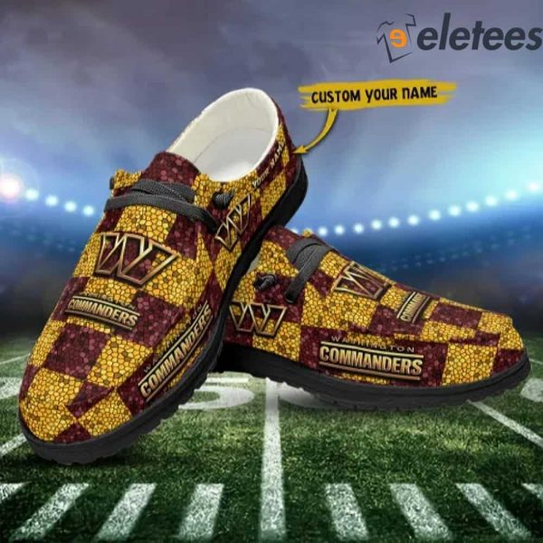 Washington Commanders NFL Personalized Dude Shoes