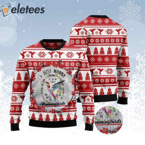 Watch Hummingbirds Ugly Christmas Sweater