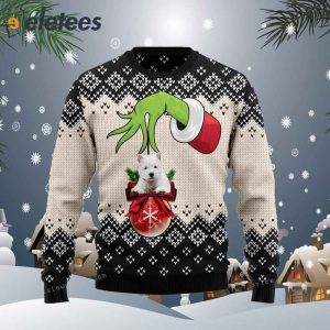 West Highland White Terrier Xmas Ball Funny Ugly Sweater 1