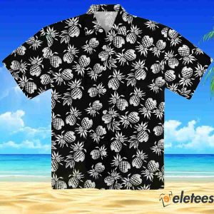 White Pineapples All Over Hawaiian Aloha Shirt