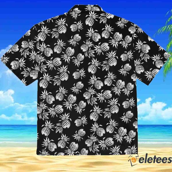 White Pineapples All Over Hawaiian Aloha Shirt