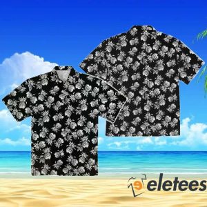 White Pineapples All Over Hawaiian Aloha Shirt 3