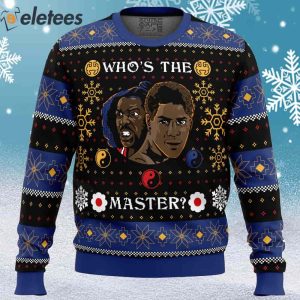 Whose The Master The Last Dragon Ugly Christmas Sweater 1