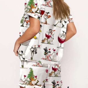 Winey Snowman Pajama Set 4