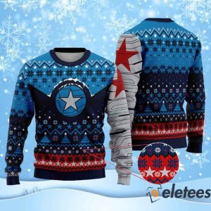 Winter Soldier Bucky Barnes Ugly Christmas Sweater 2