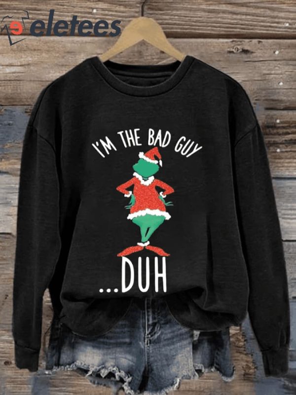 Women’S Bad Guy Printed Sweatshirt