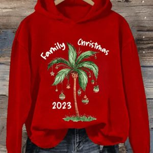 Women’S Casual Family Christmas Sweatshirt