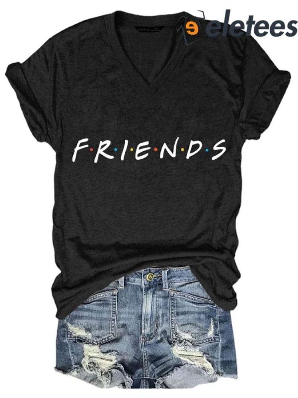 Women’s Casual Matthew Perry Friend Print Short Sleeve Shirt