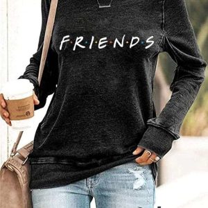Women's Casual Matthew Perry Friend Printed Sweatshirt