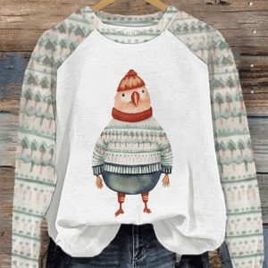 Women’s Chickens in Christmas Sweaters Sweater