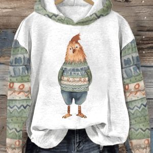 Women’s Chickens in Sweaters Hoodie