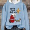 Women’s Christmas Santa Every Knee Shall Bow Casual Hoodie