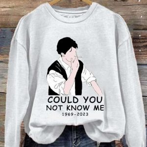 Women's Could You Not Know Me Rip Chandler Printed Sweatshirt