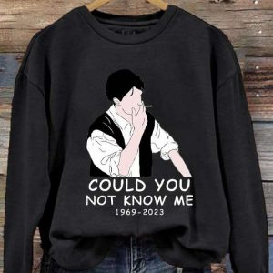 Womens Could You Not Know Me Rip Chandler Printed Sweatshirt 2