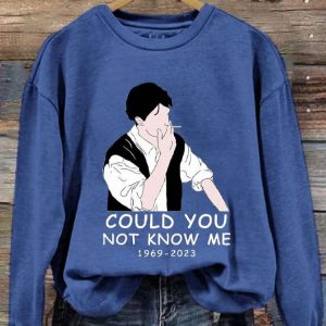 Womens Could You Not Know Me Rip Chandler Printed Sweatshirt 3