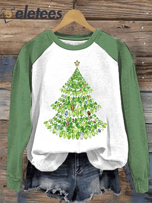 Women’s Crystal Christmas Tree Sweatshirt
