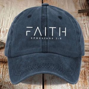 Womens Faith Print Baseball Cap