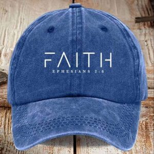 Womens Faith Print Baseball Cap 2