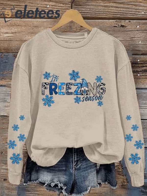 Women’s Freezing Season Print Sweatshirt