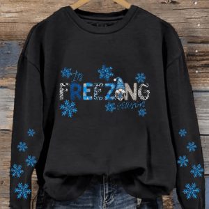 Womens Freezing Season Print Sweatshirt3