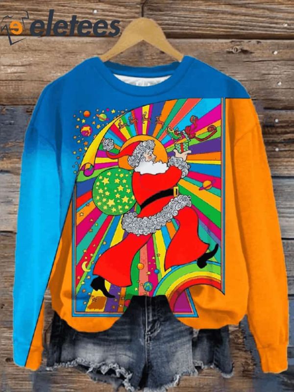 Women’s Hippie Santa Crew Sweater
