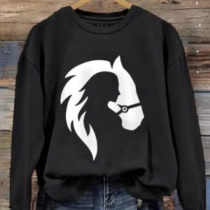 Womens Horse Lovers Casual Sweatshirt 1