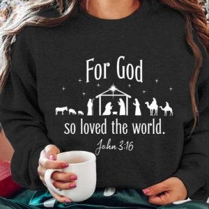 Women's Nativity Printed Long Sleeve Sweatshirt
