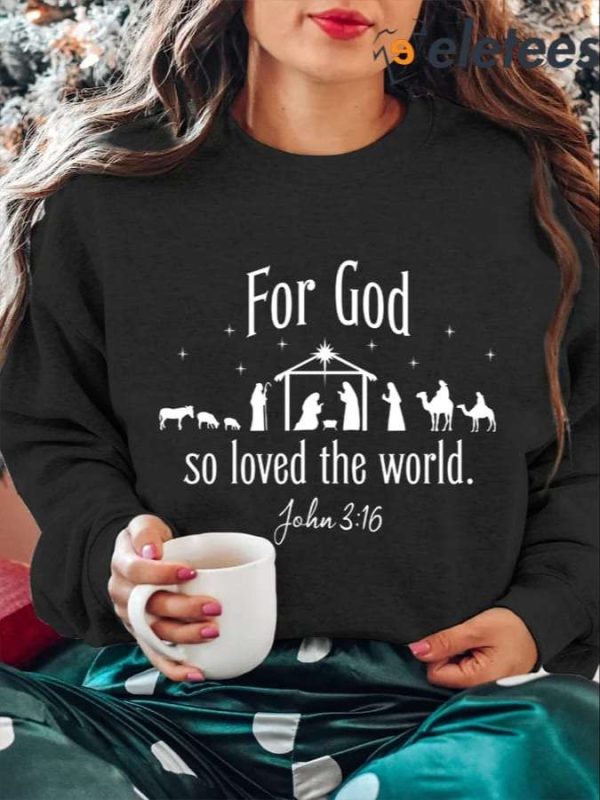 Women’s Nativity Printed Long Sleeve Sweatshirt