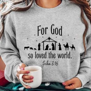Womens Nativity Printed Long Sleeve Sweatshirt 3