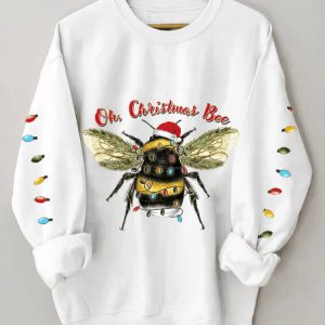 Womens Oh Christmas Bee Sweatshirt1