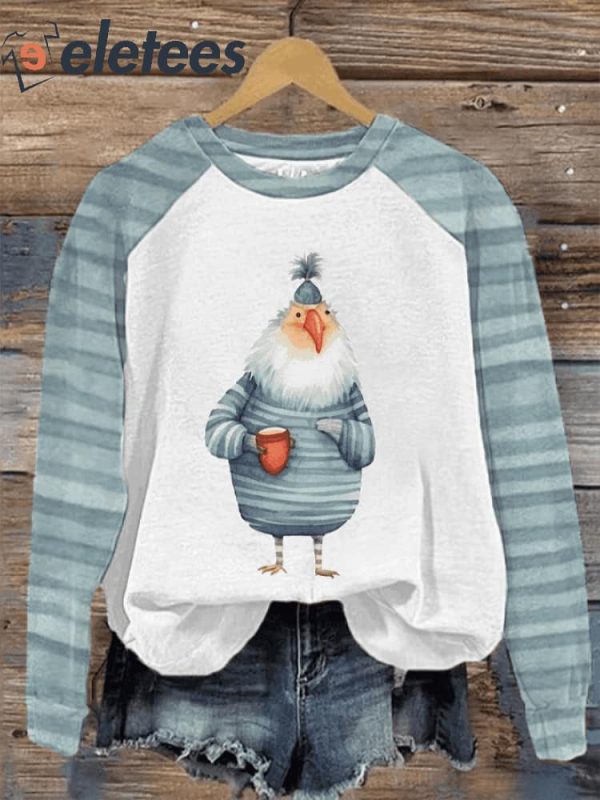 Women’s Old Chickens in Sweaters Sweater