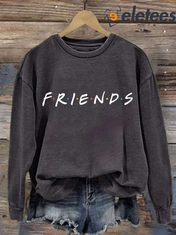Women’s Print Matthew Perry Casual Long Sleeve Sweatshirt