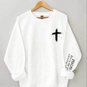 Womens god is my refuge and my fortress under his wings I will find sheller sweatshirt 3