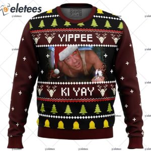 Yippee Ki Yay Dia Hard Ugly Christmas Sweater 1