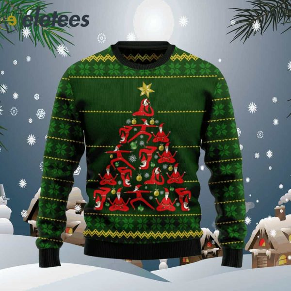 Yoga Christmas Ugly Christmas Sweater