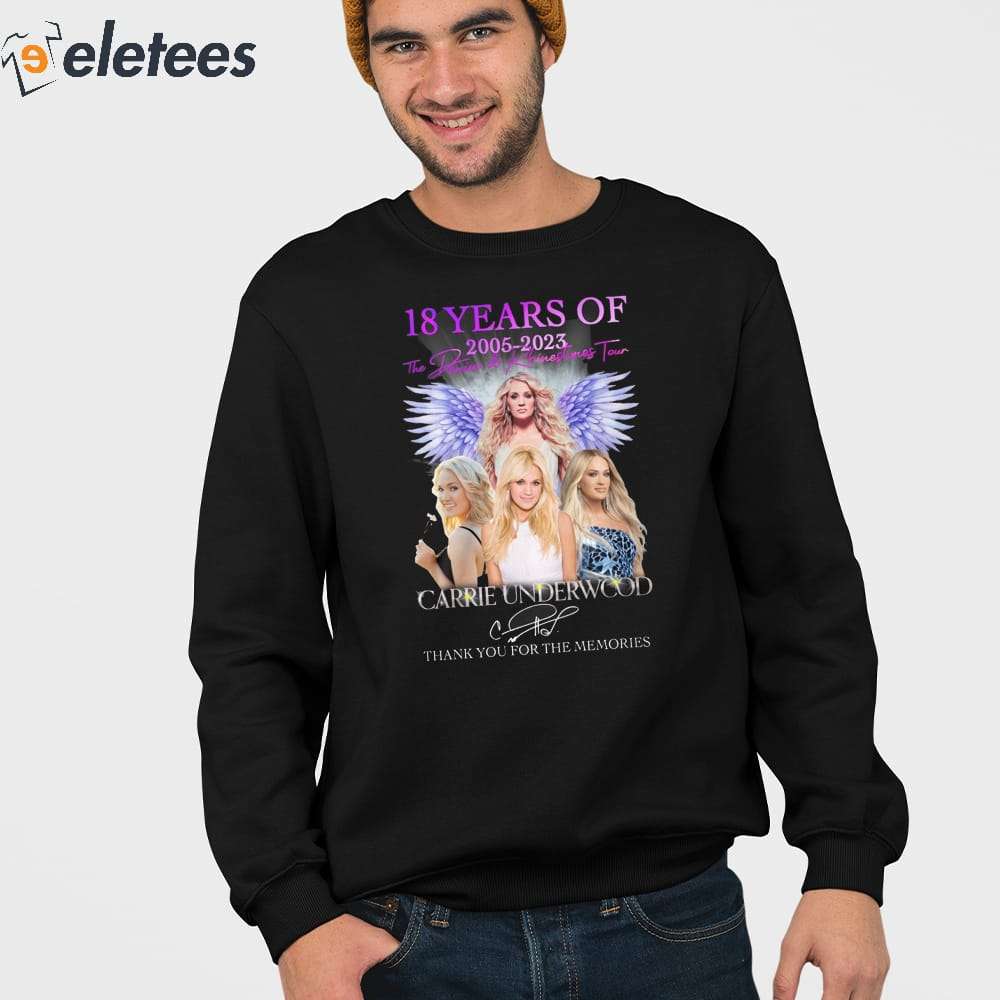 https://eletees.com/wp-content/uploads/2023/11/18-Years-Of-2005-2023-Denim-Rhinestones-Tour-Carrie-Underwood-Thank-You-For-The-Memories-Shirt-3.jpg
