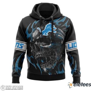 2023 Punisher Skull Detroit Lions 3d Hoodie1