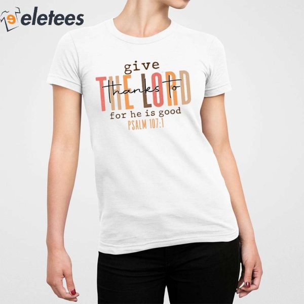 Women’s Give Thank To The Lord Print Sweatshirt
