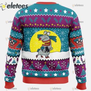 Aaahh!!! Real Monsters Nickelodeon Ugly Christmas Sweater1