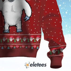 Abominable Snowman Yeti To Party Ugly Christmas Sweater 3