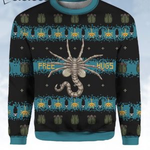 Alien Facehugger Ugly Christmas Sweater 2
