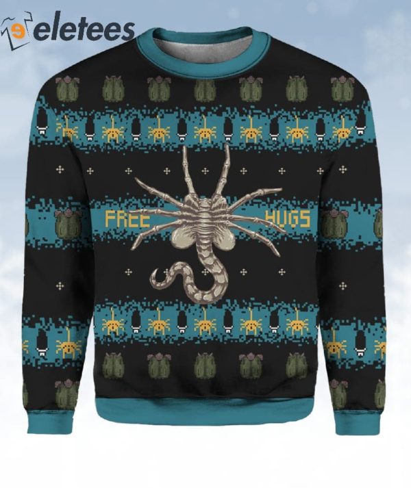 Alien Facehugger Ugly Christmas Sweater