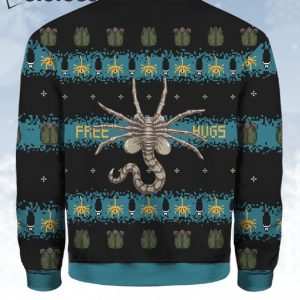 Alien Facehugger Ugly Christmas Sweater 3
